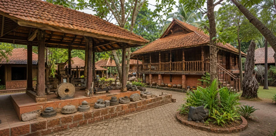 Hasta Shilpa Heritage Village sightseeing cab from Udupi